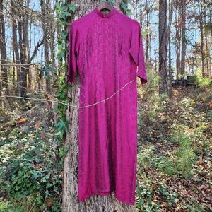 VINTAGE THUTHUY CHEONGSAM INSPIRED SHIFT DRESS